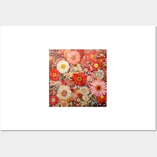 Bright Flowers Bold Pattern Posters and Art